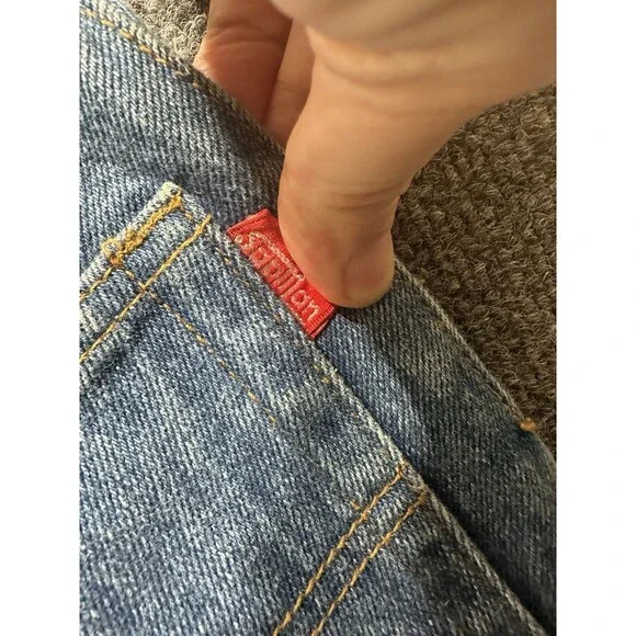 Vintage SapMan Western 80’s Denim Fringe Skirt Midi W/ Poncho Size 5/6 - Picture 11 of 13